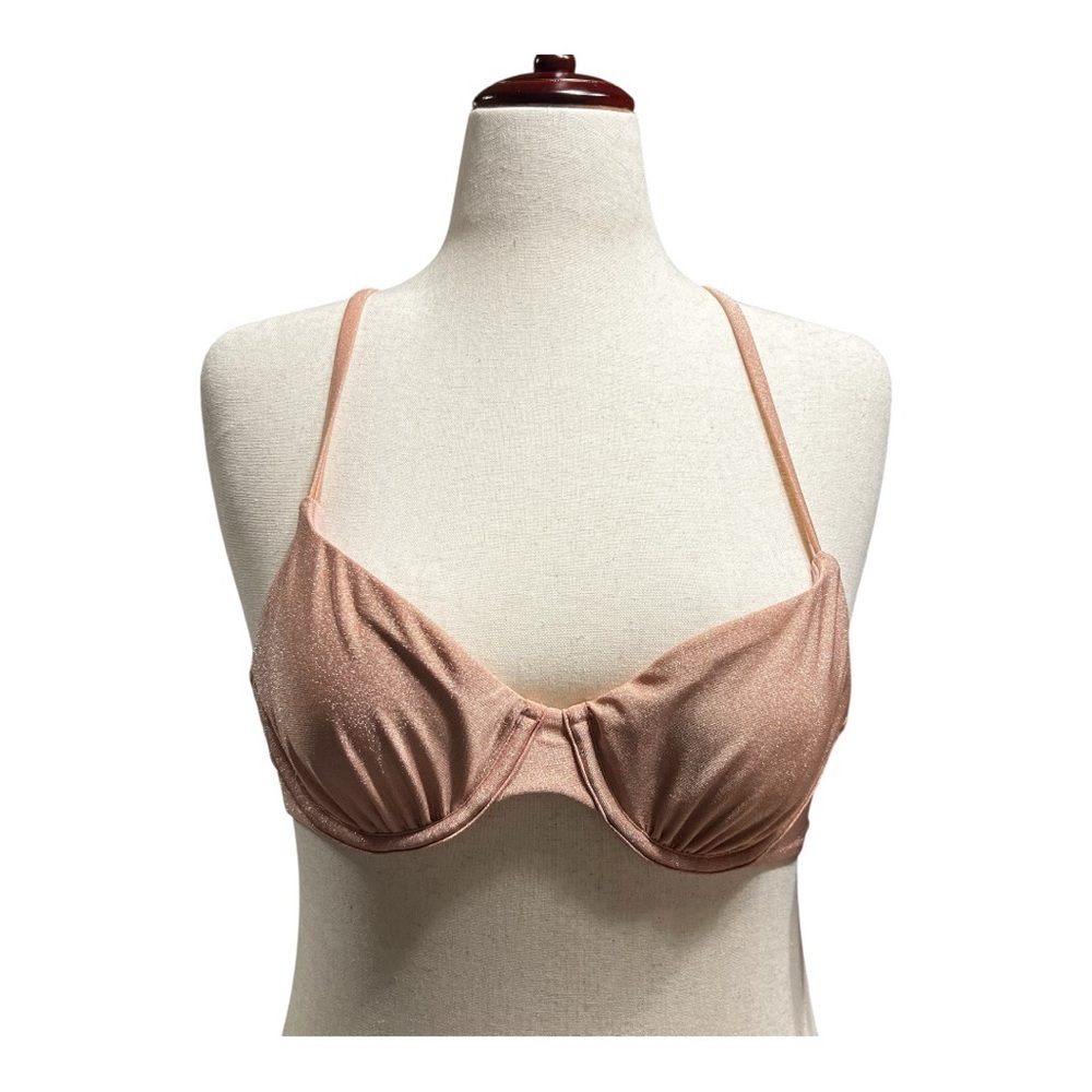 Nwt Shade & Shore Sparkly Bikini Top Xs
